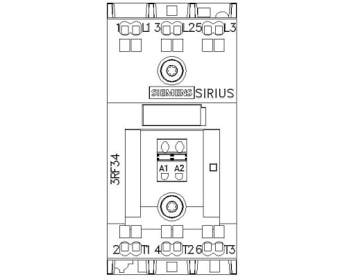 3RF3405-2BB04 Полупроводниковый 3-фазный контактор SIRIUS 3RF34