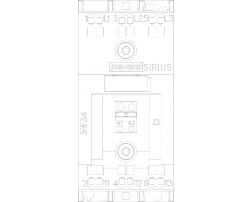 3RF3405-2BB24 Полупроводниковый 3-фазный контактор SIRIUS 3RF34