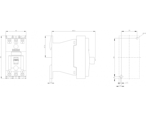 3RF3405-2BB24 Полупроводниковый 3-фазный контактор SIRIUS 3RF34