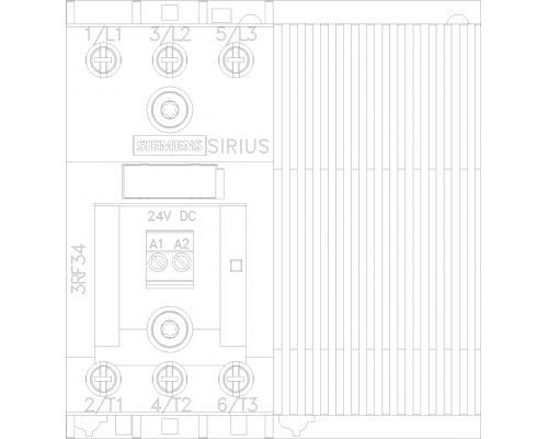 3RF3412-1BB06 Полупроводниковый 3-фазный контактор SIRIUS 3RF34
