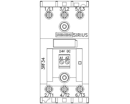 3RF3405-1BB24 Полупроводниковый 3-фазный контактор SIRIUS 3RF34