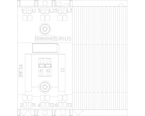 3RF3412-2BB04 Полупроводниковый 3-фазный контактор SIRIUS 3RF34