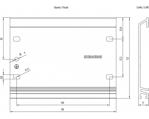 Siemens 6ES7390-1AB60-0AA0 Программируемый контроллер