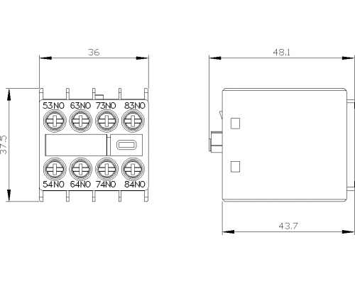 Вспомогательный контактор Siemens 3RH2911-1XA40-0MA0