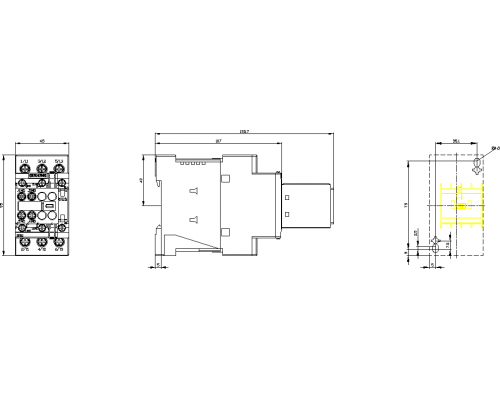 Контактор Siemens 3RT2028-1BB44