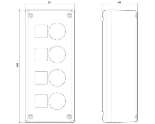 3SB3804-0AA3 Пустой корпус