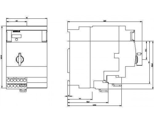 3RA6500-1DB43 Реверсивный компактный пускатель 3RA65