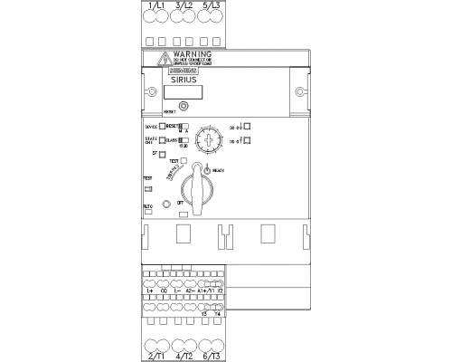 3RA6500-2AB42 Реверсивный компактный пускатель 3RA65