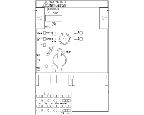 3RA6500-2EB43 Реверсивный компактный пускатель 3RA65