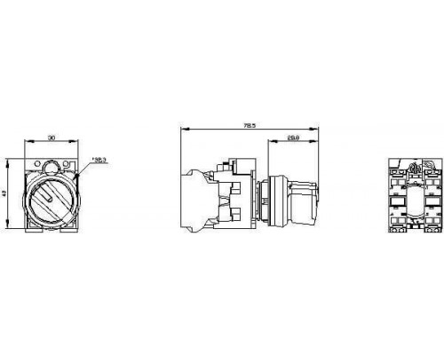 3SU1100-2BF60-3MA0 Селекторные переключатели