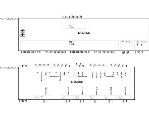 6SL3111-4VE22-0HA0 SINAMICS S120 Комбинированный силовой модуль
