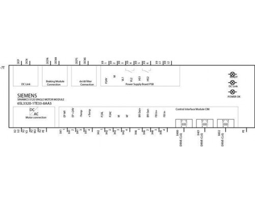 6SL3320-1TE33-8AA3 Модули с одним двигателем