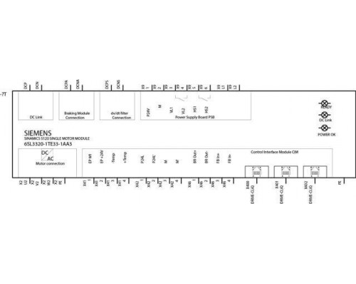 6SL3320-1TE33-1AA3 Модули с одним двигателем