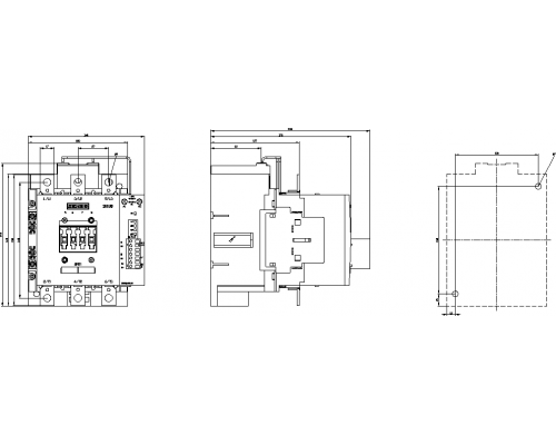 3RT1456-6PF35 SIRIUS 3RT.4 Контактор для резистивных нагрузок (AC-1), 3-полюсные
