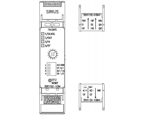3SK1122-1CB44 SIRIUS 3SK1 Усовершенствованные базовые блоки