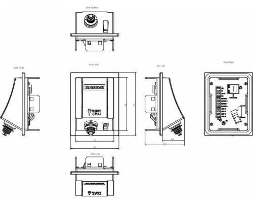 6AV2125-2AE03-0AX0 Соединительные коробки для Мобильных панелей (2-го поколения)