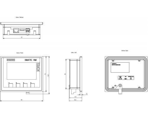 6AV2123-2DB03-0AX0 Панель оператора (HMI)