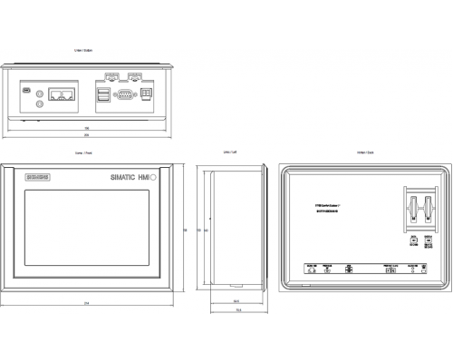 6AV2124-0GC13-0AX0 Панель оператора (HMI)