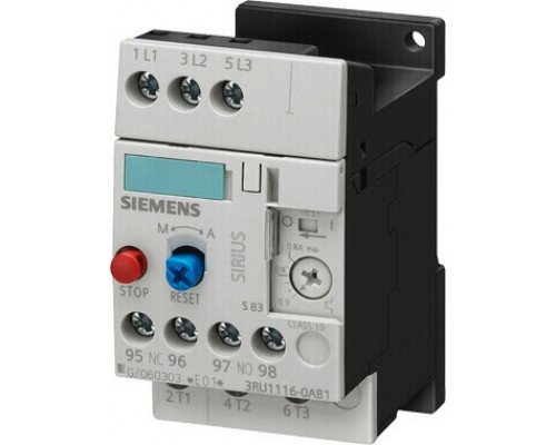 Siemens 3RU1116-0EB1 Тепловые реле перегрузки