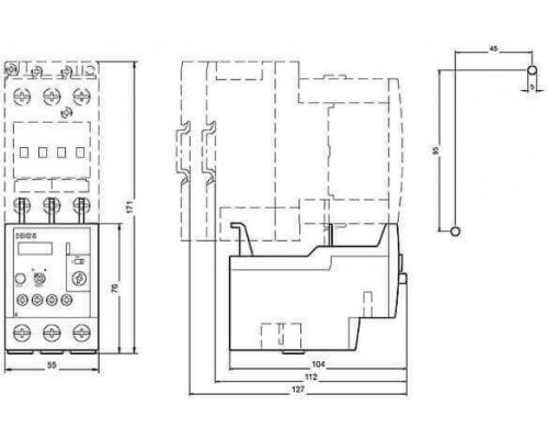 Siemens 3RU1136-4FB0 Тепловые реле перегрузки