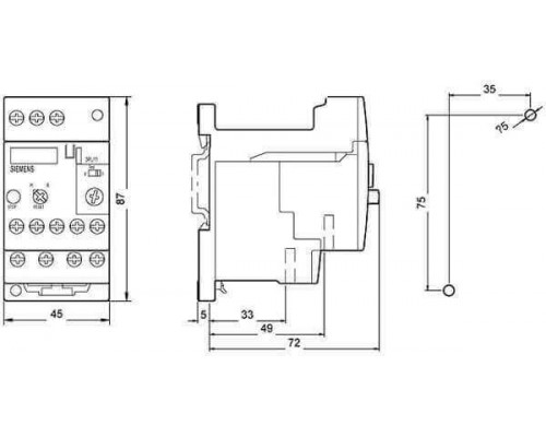 Siemens 3RU1116-0CB1 Тепловые реле перегрузки