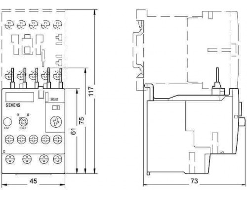 Siemens 3RU1116-0EB0 Тепловые реле перегрузки
