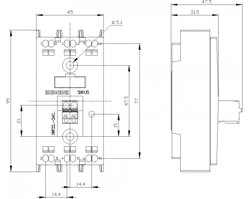 Siemens 3RF2230-2AC45 Твердотельное реле