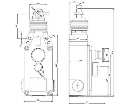 3SE7141-1EG10 Тросовый выключатель SIGUARD