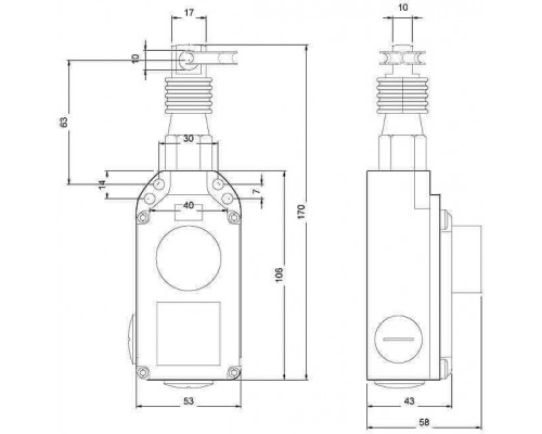3SE7150-1BF00 Тросовый выключатель SIGUARD