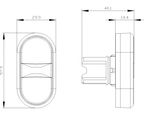 3SU1030-3AB61-0AK0 Кнопка сдвоенная