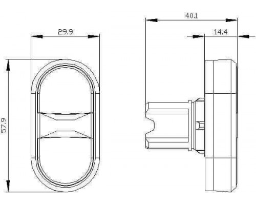 3SU1000-3AB61-0AK0 Кнопка сдвоенная