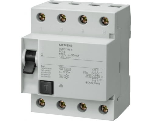 Siemens 5SM3445-6 — Устройства защитного отключения