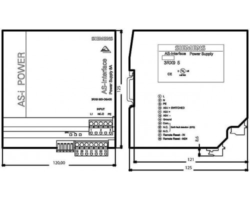 3RX9503-0BA00 Вариант IP20