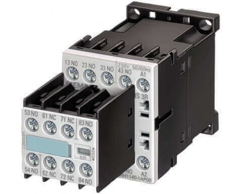 3RH1244-1BB40 Вспомогательный контактор 3RH11, 3RH12, типоразмер S00 с 4 или 8 контактами