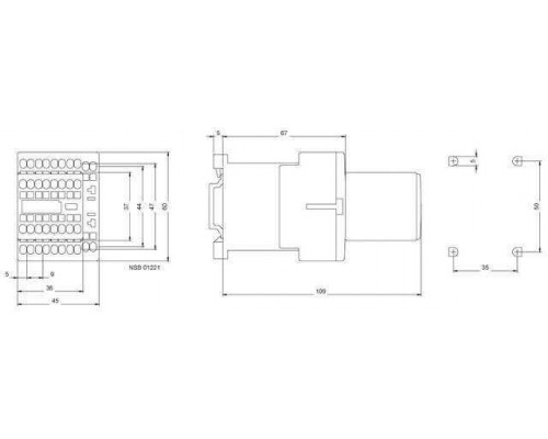 3RH1362-2AF00 Вспомогательный контактор 3RH11, 3RH12, типоразмер S00 с 4 или 8 контактами