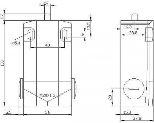 3SE5162-0BA00 XL, Ширина корпуса 56 мм