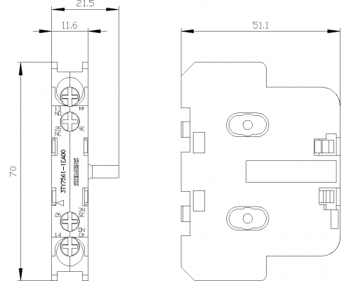 3TY7561-1EA00 Запасные части для 3TF6